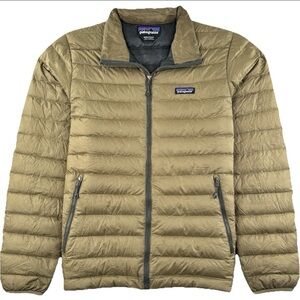 Patagonia Down Sweater Jacket Men’s Medium 84674 Mojave Khaki Quilted Gorpcore